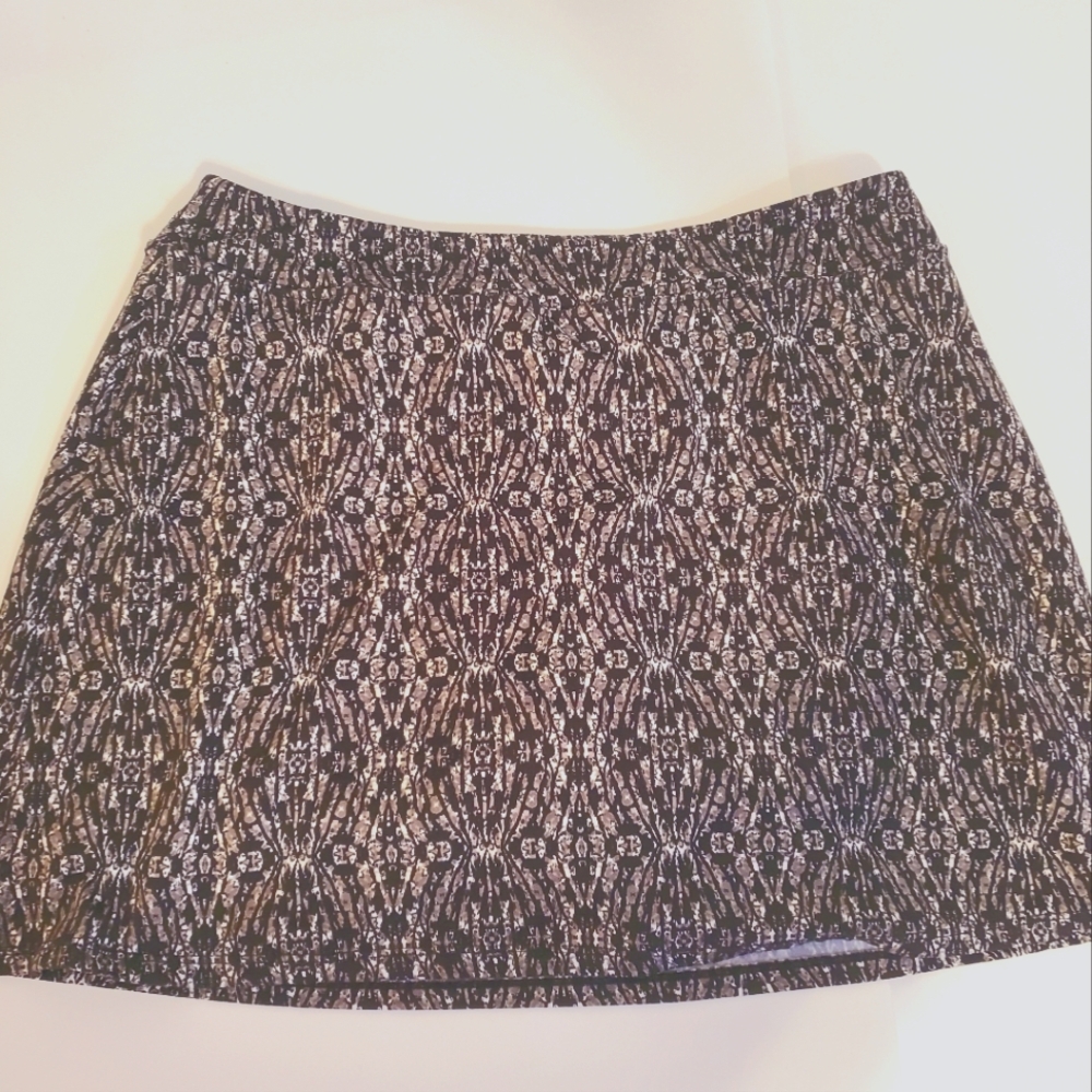 Tranquility by Colorado Clothing Golf Tennis Skort Patterned Slide Slit Large